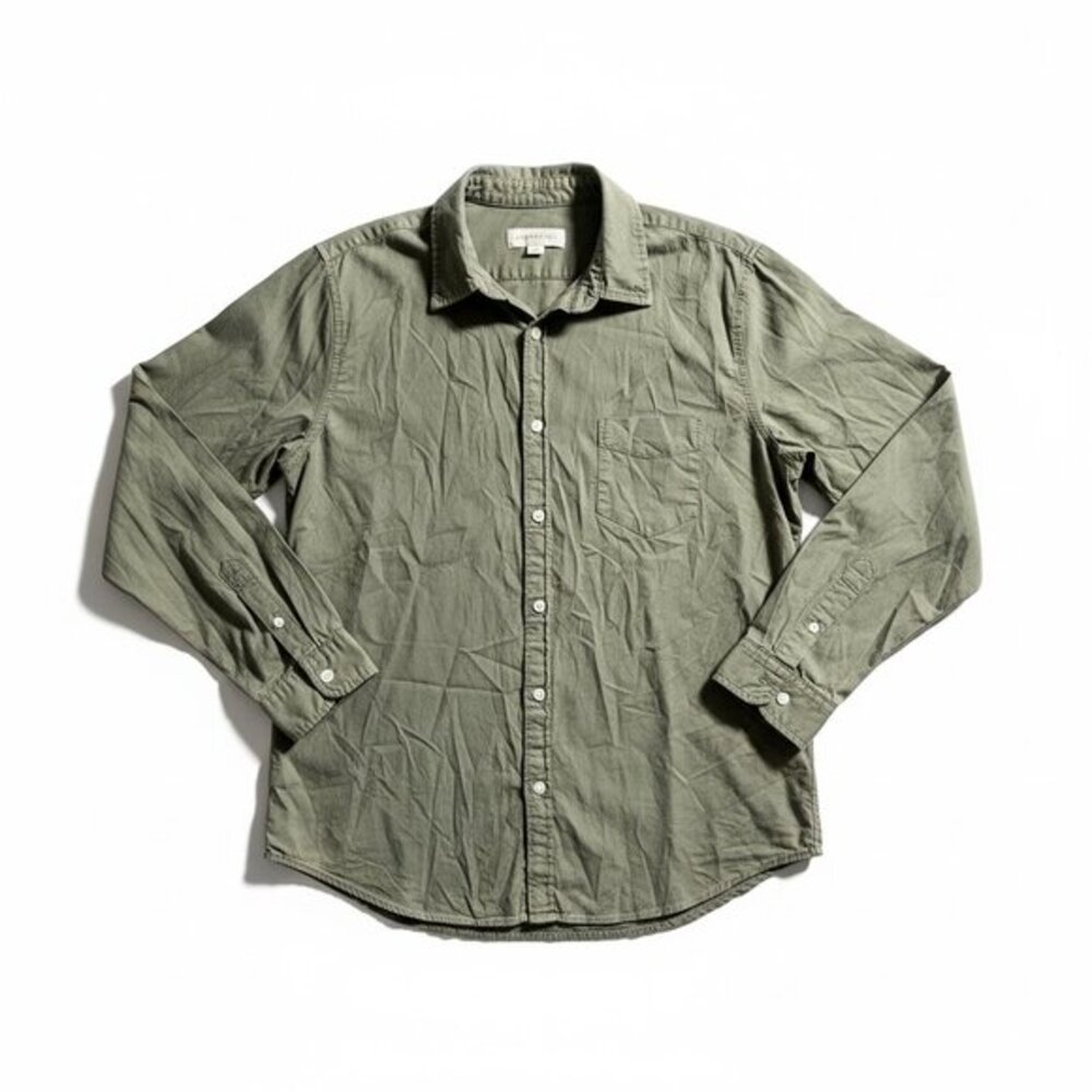 Aeropostale Olive Green Utility Button Down L‎